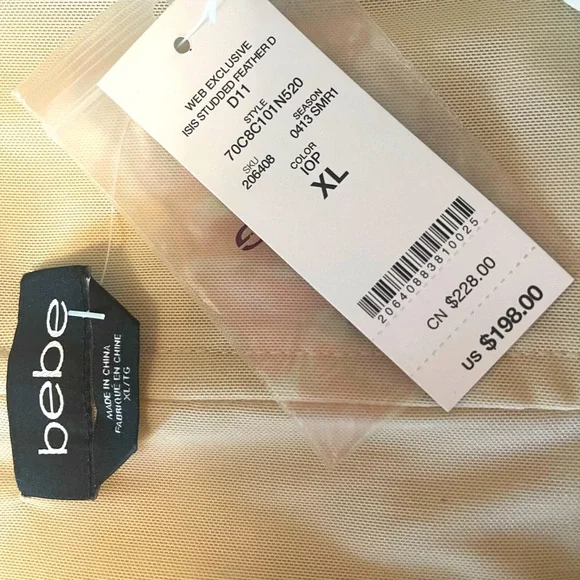 Bebe Feather Dress - Picture 3 of 3